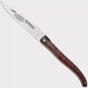 Laguiole en Aubrac Cosmos, Secret Garden Evergreen L0512UIHEVLSU, Sandvik 12C27, Tinted Elder Burl zakmes, 12 cm