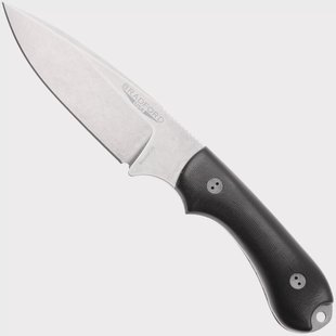 Bradford Knives Guardian 3.2 MagnaCut False Edge, Stonewashed Finish, Black Micarta, vaststaand mes