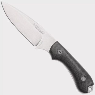 Bradford Knives Guardian 3.2 MagnaCut False Edge, Stonewashed Finish, Carbon Fiber, vaststaand mes