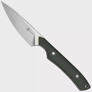 Civivi High Grass Field Knife C25084-2, Satin 14C28N, Green Canvas Micarta jachtmes, Matt Gentry design