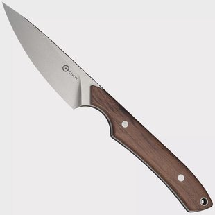Civivi High Grass Field Knife C25084-3, Stonewashed 14C28N, Guibourtia Wood jachtmes, Matt Gentry design
