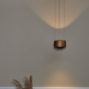 Air LED hanglamp, karamelbruin, 13 cm, aluminium - LOOM DESIGN - Woonkamer - Modern - Met lampenkap