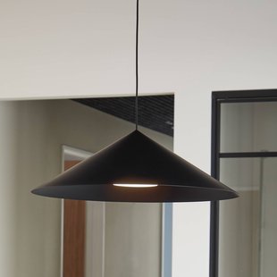 Hanzu hanglamp, Ø 75 cm, zwart, E27 - LOOM DESIGN - Woonkamer - Modern - Aluminium - 1 lamp
