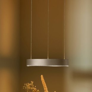 LOOM DESIGN LED hanglamp Velora, crème, Ø 40 cm, dimbaar.