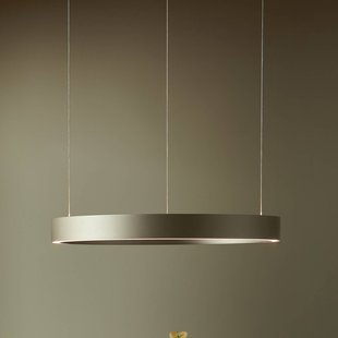 Velora LED hanglamp, crème, Ø 60 cm, dimbaar - LOOM DESIGN - Woonkamer - Modern - Aluminium - 1 lamp