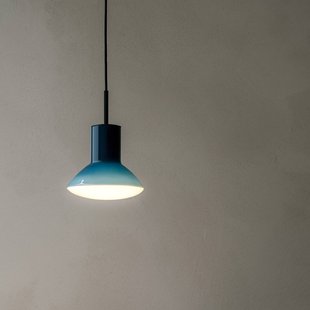 Onda hanglamp, blauw, Ø 17 cm, glas, GU10 - GRUPA - Woonkamer - Designer - Aluminium - 1 lamp
