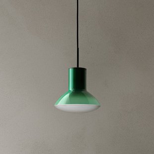 Onda hanglamp, groen, Ø 17 cm, glas, GU10 - GRUPA - Woonkamer - Designer - Aluminium - 1 lamp