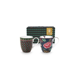 Pip Studio mok Berry Blues (450 ml) (set van 2)