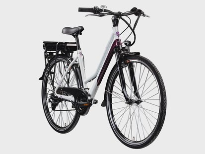 ZÜNDAPP Elektrische fiets Z802 700c 28 (Dames, Wit/lila)