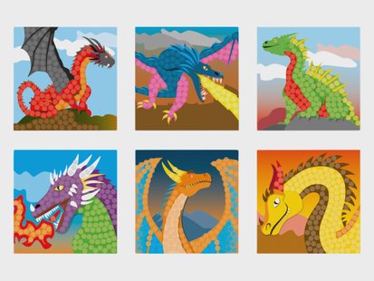 PLAYMAIS Speelgoed mozaïek (Fantasy Dragon)