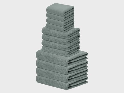 LIVARNO Handdoeken set, 12-delig (Groen)