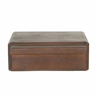 Giga Meubel Nachtkastje Benthe - Zwevend Donkerbruin Hout - 40x30x15cm