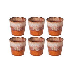 Costa Nova Espresso Kopjes Casafina Poterie Caramel-Latte 80 ml - 6 stuks