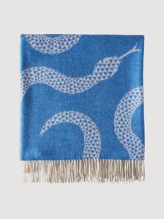Handgemaakte merino wollen plaid Eden