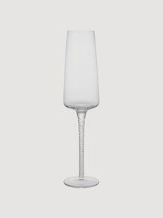Mondgeblazen champagneglazen Bellevue, 4-delig