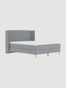Handgemaakt boucl&eacute; divan bed Ardis, H4