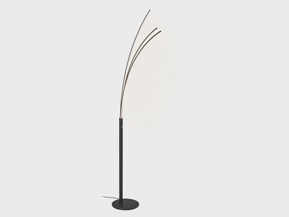 LIVARNO LED-booglamp, warmwit (Palmlamp, Zwart mat)