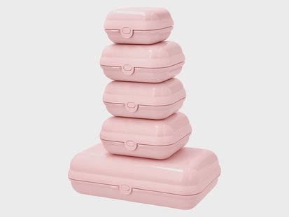 SILVERCREST Broodtrommelset, 5-delig (Roze)