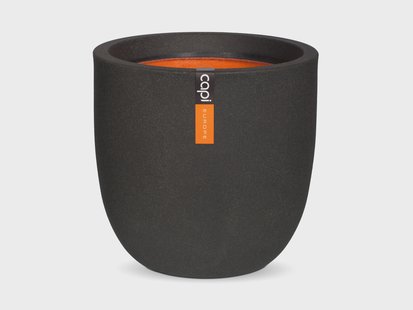 CAPI EUROPE Bloempot Smooth, rond (35 x 34 cm, zwart)