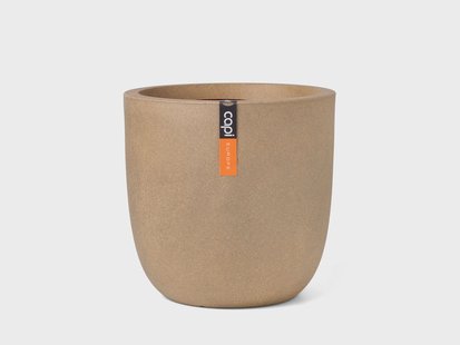 CAPI EUROPE Bloempot Smooth, rond (43 x 41 cm, Beige)