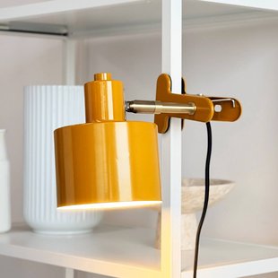 Dyberg Larsen klemlamp Ocean, curry, E14, metaal