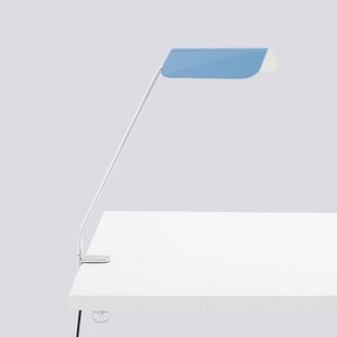 Apex klemlamp, pastelblauw, hoogte 43 cm, E14, staal - HAY - Werkkamer / Kantoor - Designer - Metaal - 1 lamp