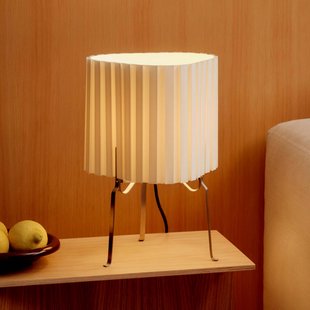Canelé-tafellamp, wit, hoogte 37 cm, E14, textiel - HAY - Woonkamer - Designer - Stof - Met lampenkap