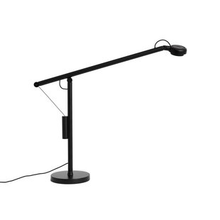 Fifty-Fifty LED bureaulamp, zwart, 45 cm, dimbaar - HAY - Werkkamer / Kantoor - Designer - Aluminium - 1 lamp