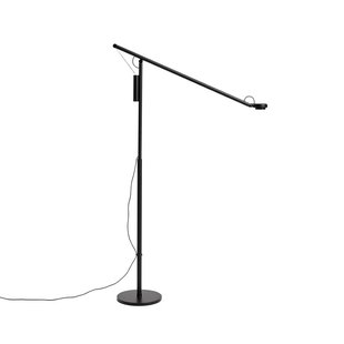 Fifty-Fifty LED vloerlamp, zwart, hoogte 135 cm, dimbaar – HAY - Woonkamer - Designer - Aluminium - 1 lamp