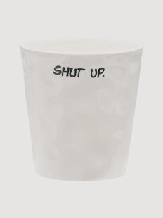 Koffiekopje Shut Up van keramiek