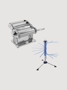 Pastamachine Atlas 150 Design met Tacapasta blauw, 2-delig