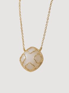 Vergulde ketting Cerise met edelstenen