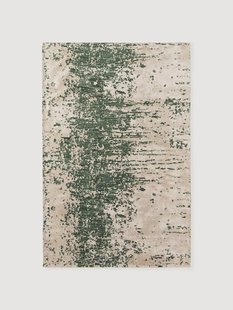 Handgeweven wollen vloerkleed Cynthia met abstract patroon