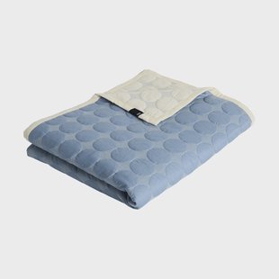 HAY Mega Dot bedspreizer organic 260x260 cm Dusty blue
