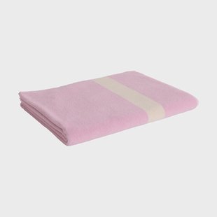 HAY Stripe handdoek Cool pink, 100x150 cm