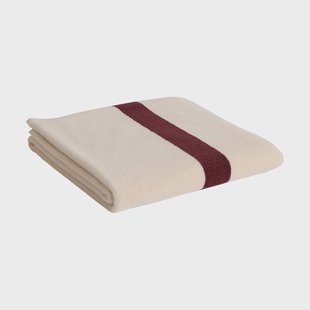 HAY Stripe handdoek Bordeaux, 70x140 cm