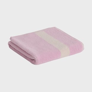 HAY Stripe handdoek Cool pink, 40x60 cm