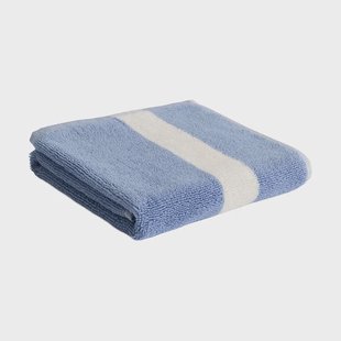 HAY Stripe handdoek Dusty blue, 40x60 cm