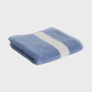 HAY Stripe handdoek Dusty blue, 30x30 cm