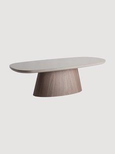 Ronde houten salontafel Bionaz