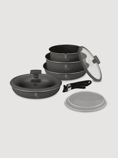 Pannenset Anthracite, 10-delig