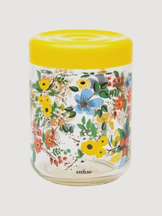 Glazen voorraadpot Fiori Frida, 0.8 L
