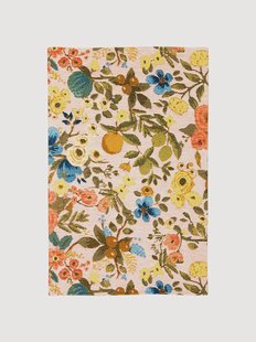 Chenille laagpolig vloerkleed Fiori Frida