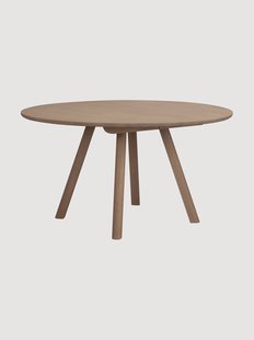 Ronde eettafel Clapperton van eikenhout, &Oslash; 140 cm