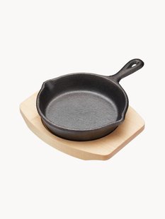 Mini koekenpan Cast Round met standaard