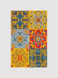 Chenille laagpolig vloerkleed Trinacria