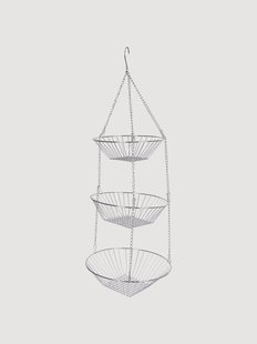Wandopbergmand KitchenCraft, chroom