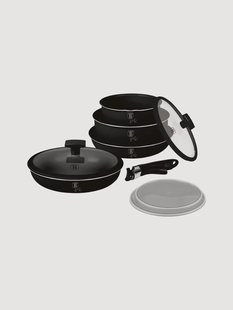 Kookset Matt Black, 9-delig