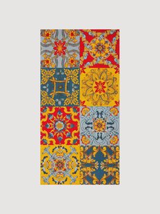 Chenille laagpolig vloerkleed Trinacria