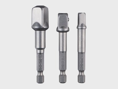 PARKSIDE Snelwissel-bithouder met draaiende huls / vierkantadapter-set / gipsplaatbit-set / diepteaanslag-set (vierkante adapter pva 4 a1)